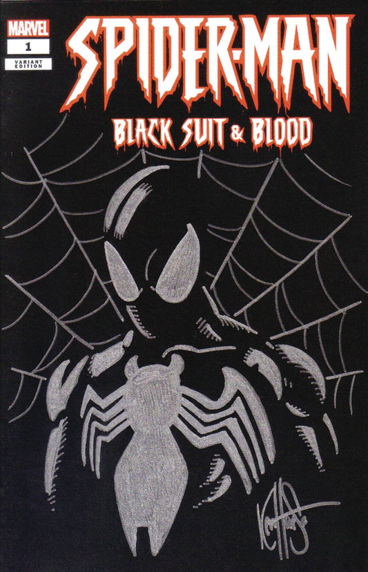 Df Spider-Man Black Suit & Blood #1 Blank Haeser Signed Remarke (02/26/2025) Dynamic Forces