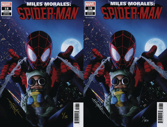 Df Miles Morales Spider-Man #18 Ultra Ltd Variant Set Gold & Sil (02/26/2025) Dynamic Forces