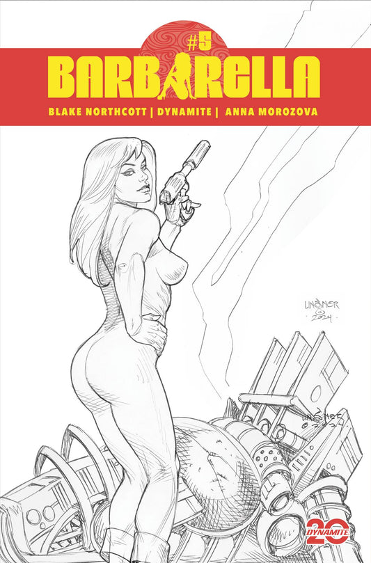 Barbarella #5 G 1:10 Joseph Michael Linsner Line Art Variant (02/26/2025) Dynamite