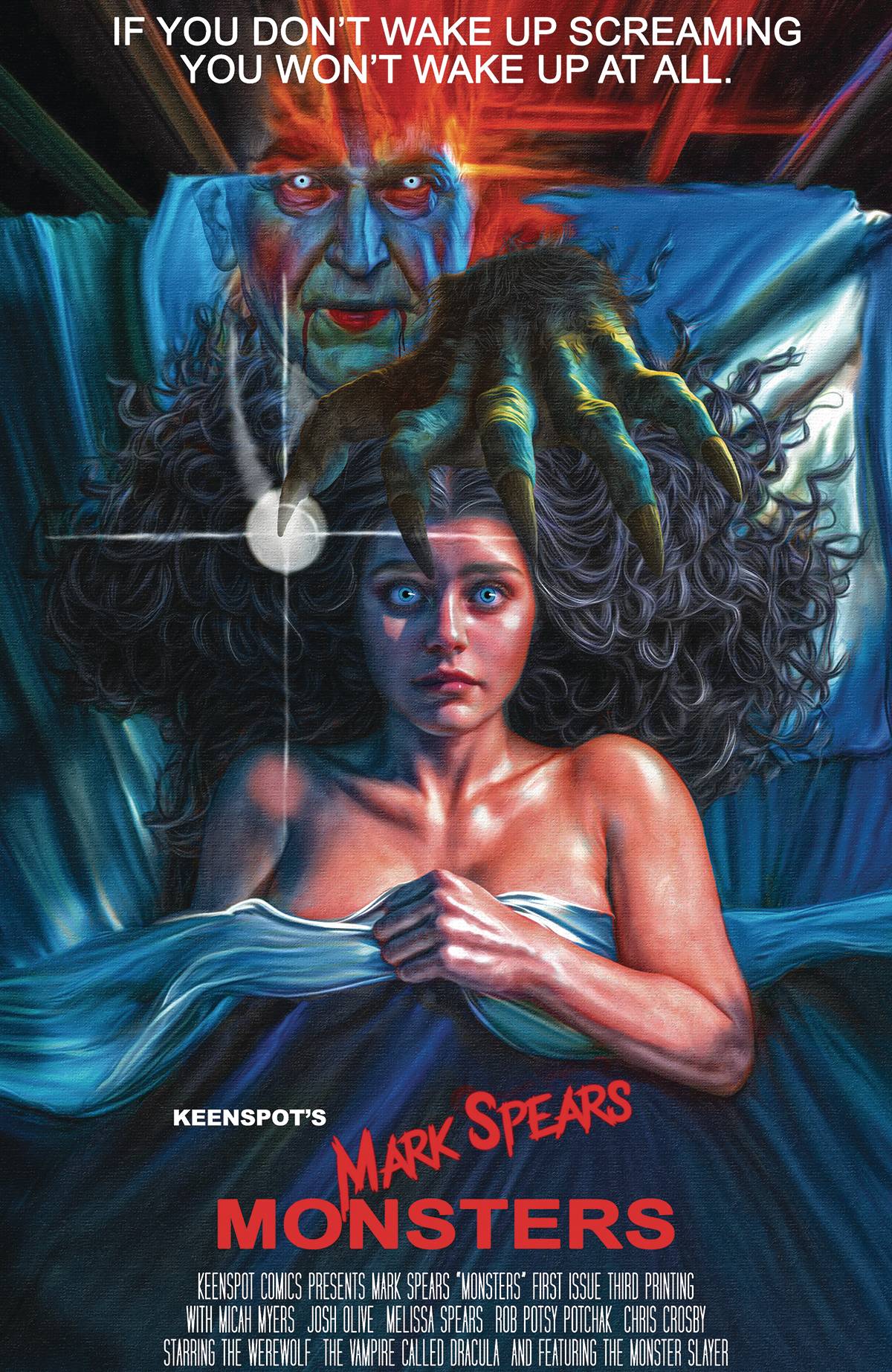 Mark Spears Monsters #1 3rd Print B 1:20 Nightmare On Elm Street Variant (01/01/2025) KEENSPOT