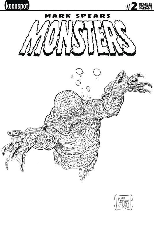 Mark Spears Monsters #2 2nd Print B 1:25 Creature Ink Variant (01/22/2025) Keenspot