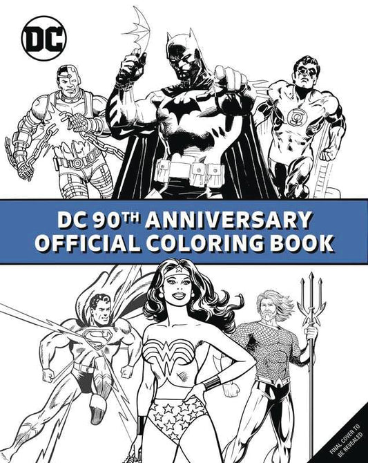 Dc Comics 90Th Anniversary Off Coloring Book Sc (Res) (08/27/2025) Insight Editions