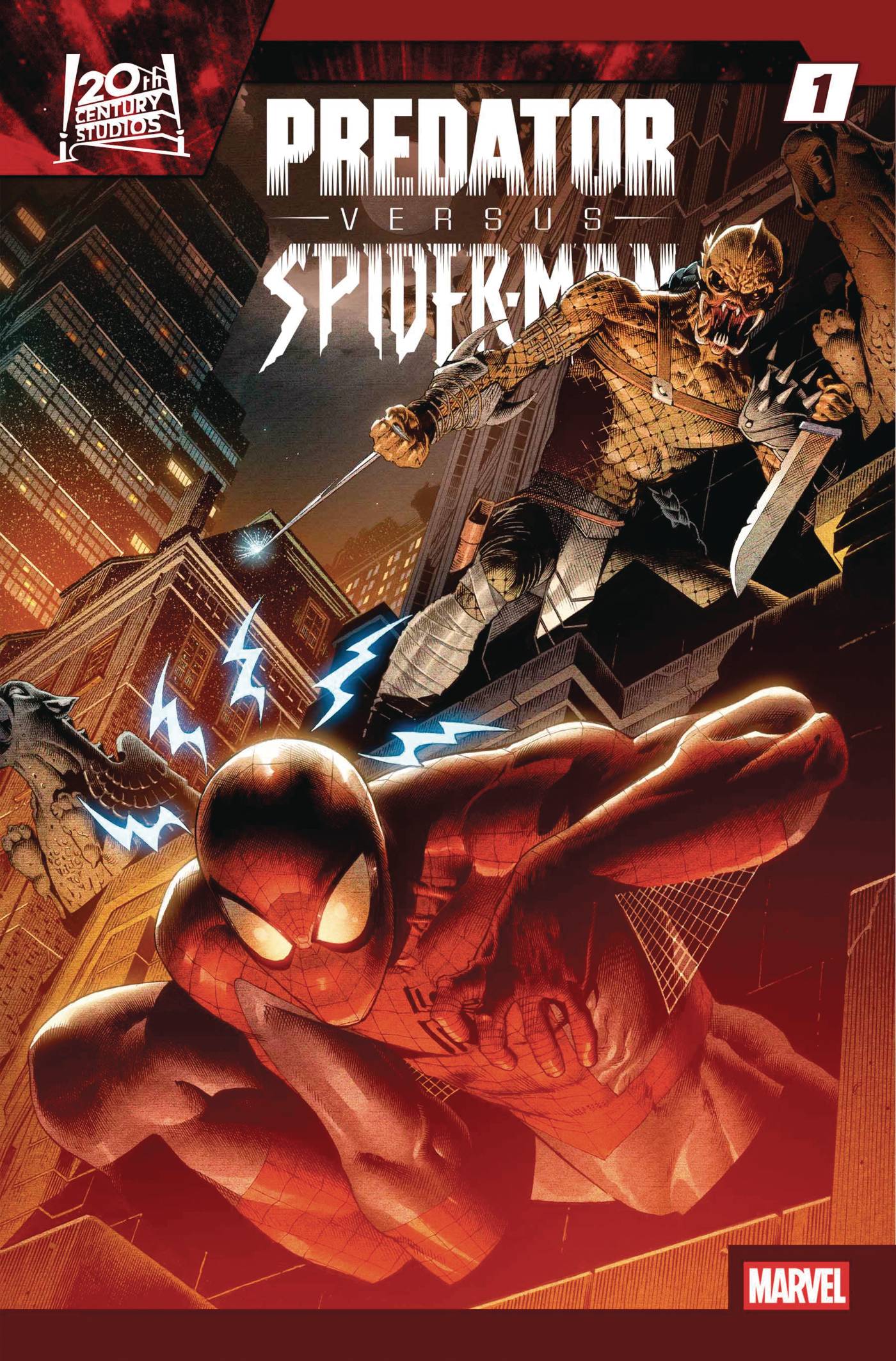 Predator Vs Spider-Man #1 A1 Cover Set Of 7 1:10 1:25 1:100 (04/23/2025) Marvel