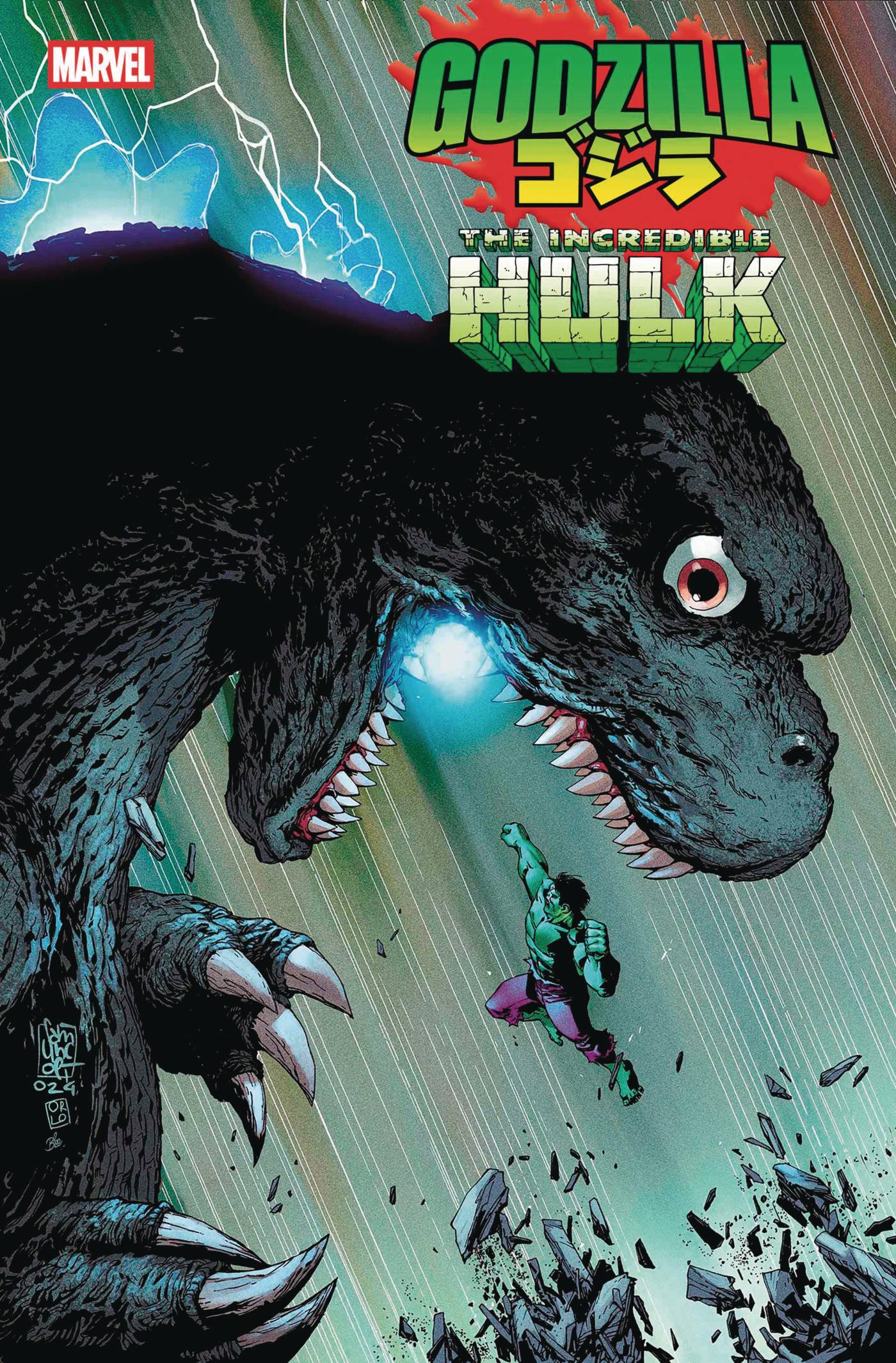 Godzilla Vs Hulk #1 A1 Cover Set Of 10 1:25 1:100 (04/16/2025) Marvel