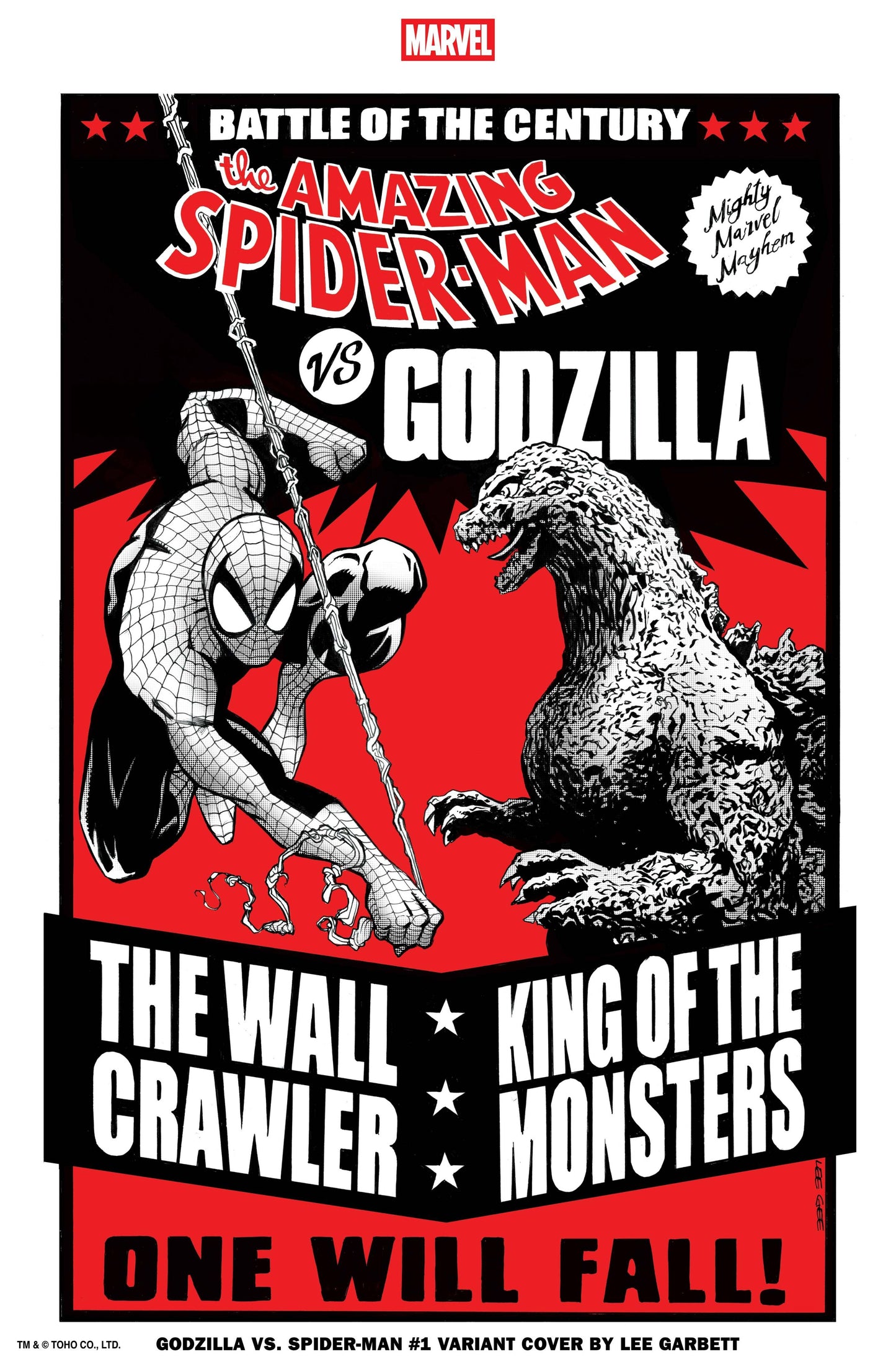 Godzilla Vs Spider-Man #1 A1 Cover Set Of 10 1:25 1:100 (04/30/2025) Marvel