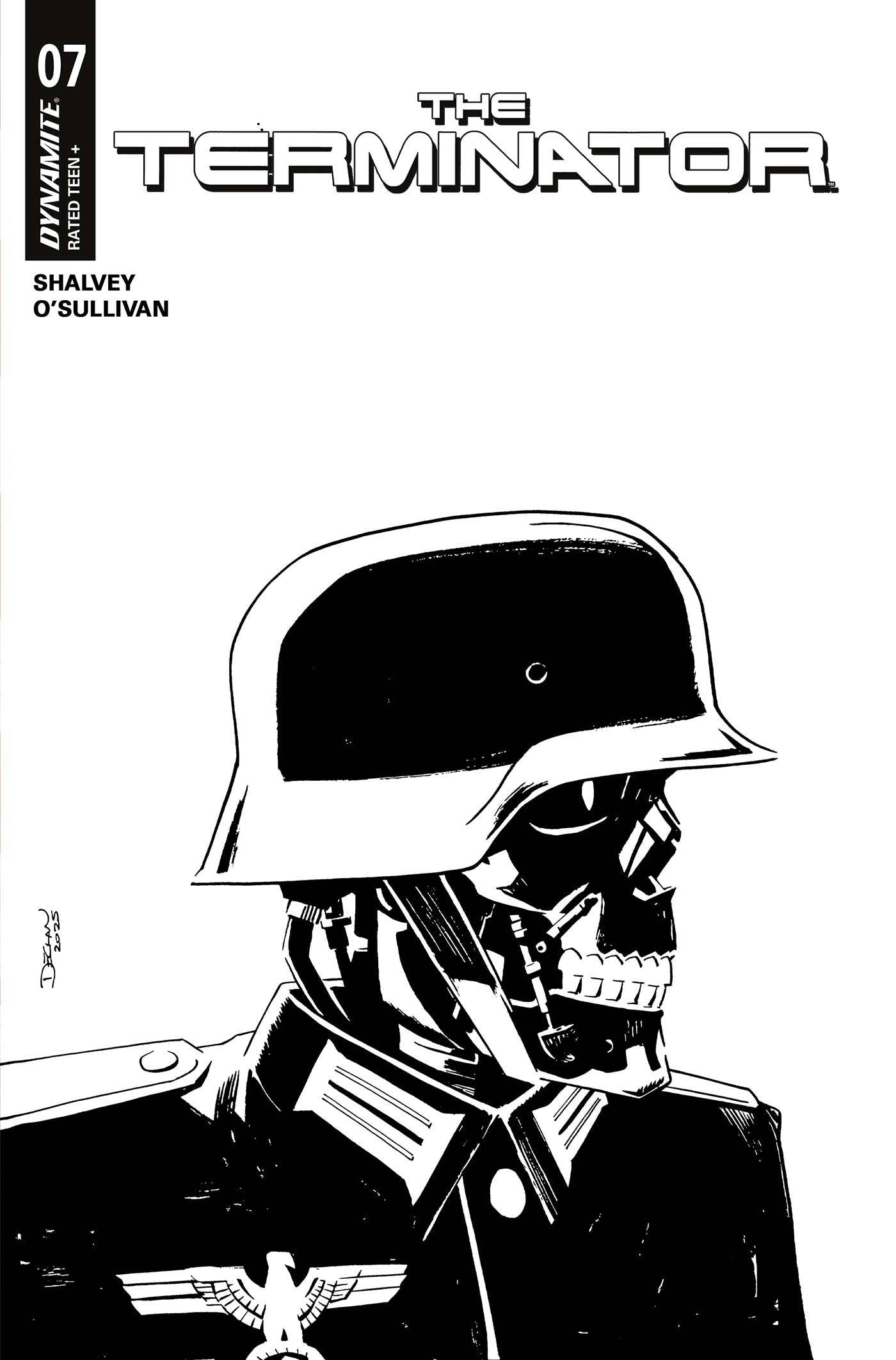 Terminator #7 F 1:10 Declan Shalvey Line Art Variant (04/30/2025) Dynamite