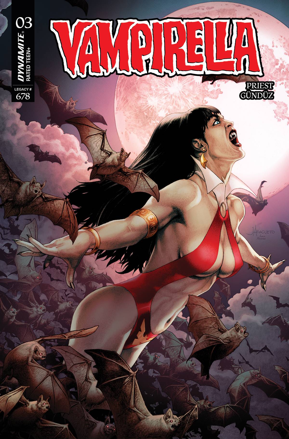 Vampirella (2025) #3 L 1:10 Jay Anacleto Original (06/18/2025) Dynamite