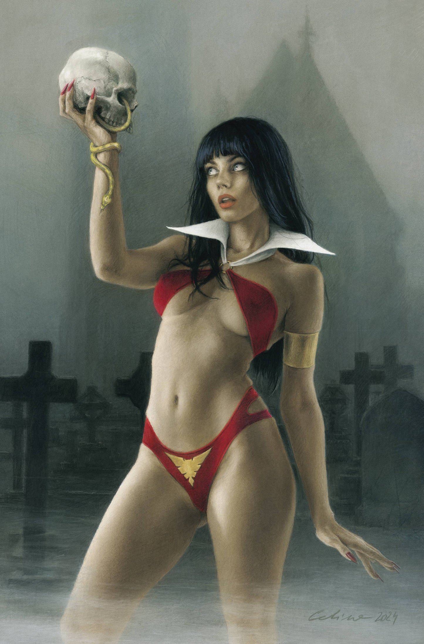 Vampirella (2025) #4 L 1:15 Celina Virgin (08/06/2025) Dynamite