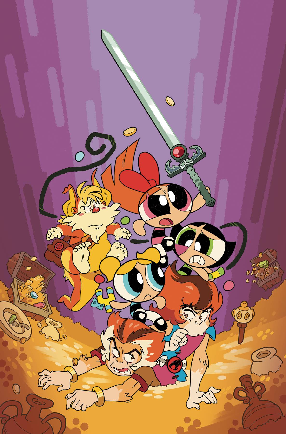 Thundercats Powerpuff Girls #2 I 1:20 Coleman Engle Virgin Variant (08/13/2025) Dynamite - Golden Apple Comics