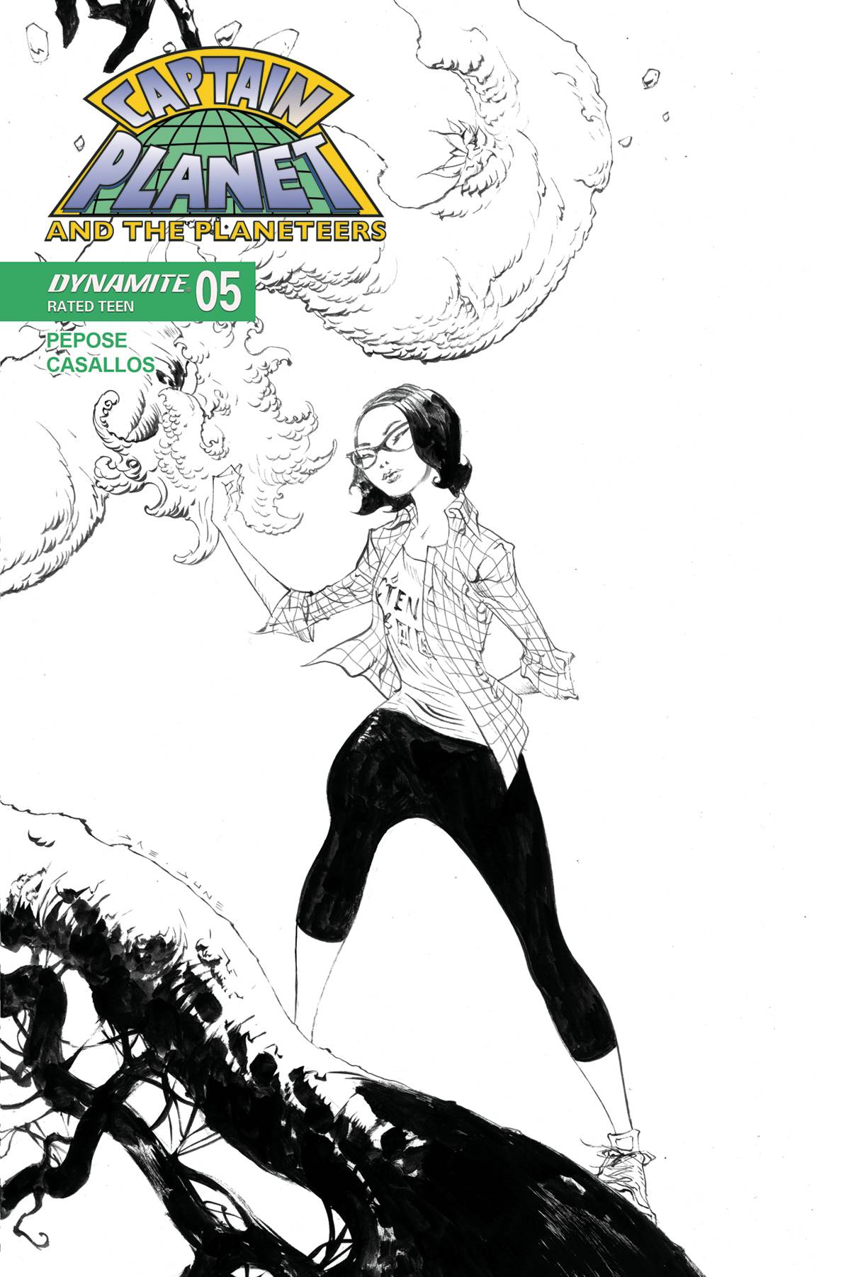 Captain Planet #5 G 1:10 Lee Line Art Variant (09/17/2025) Dynamite - Golden Apple Comics