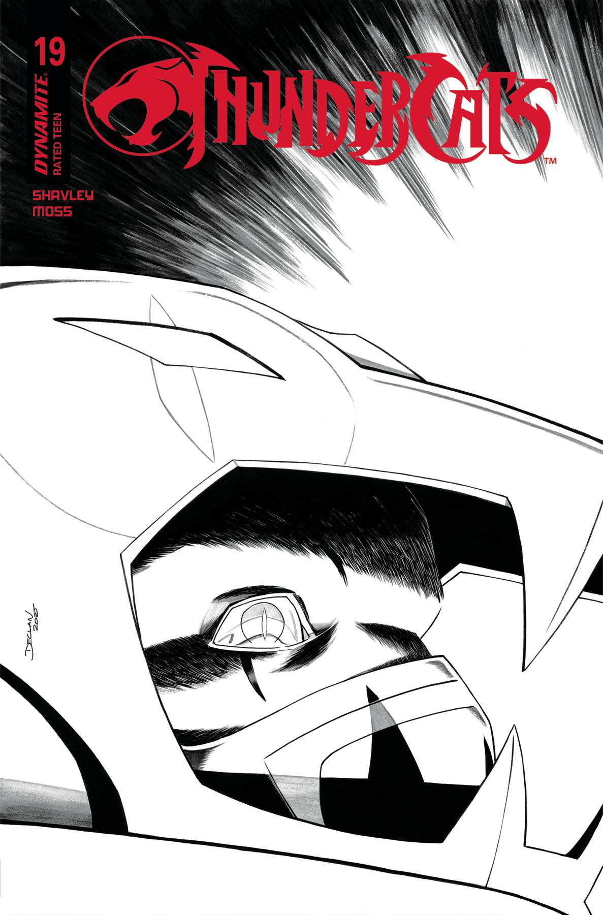 Thundercats #19 N 1:10 Declan Shalvey Line Art Variant (09/24/2025) Dynamite