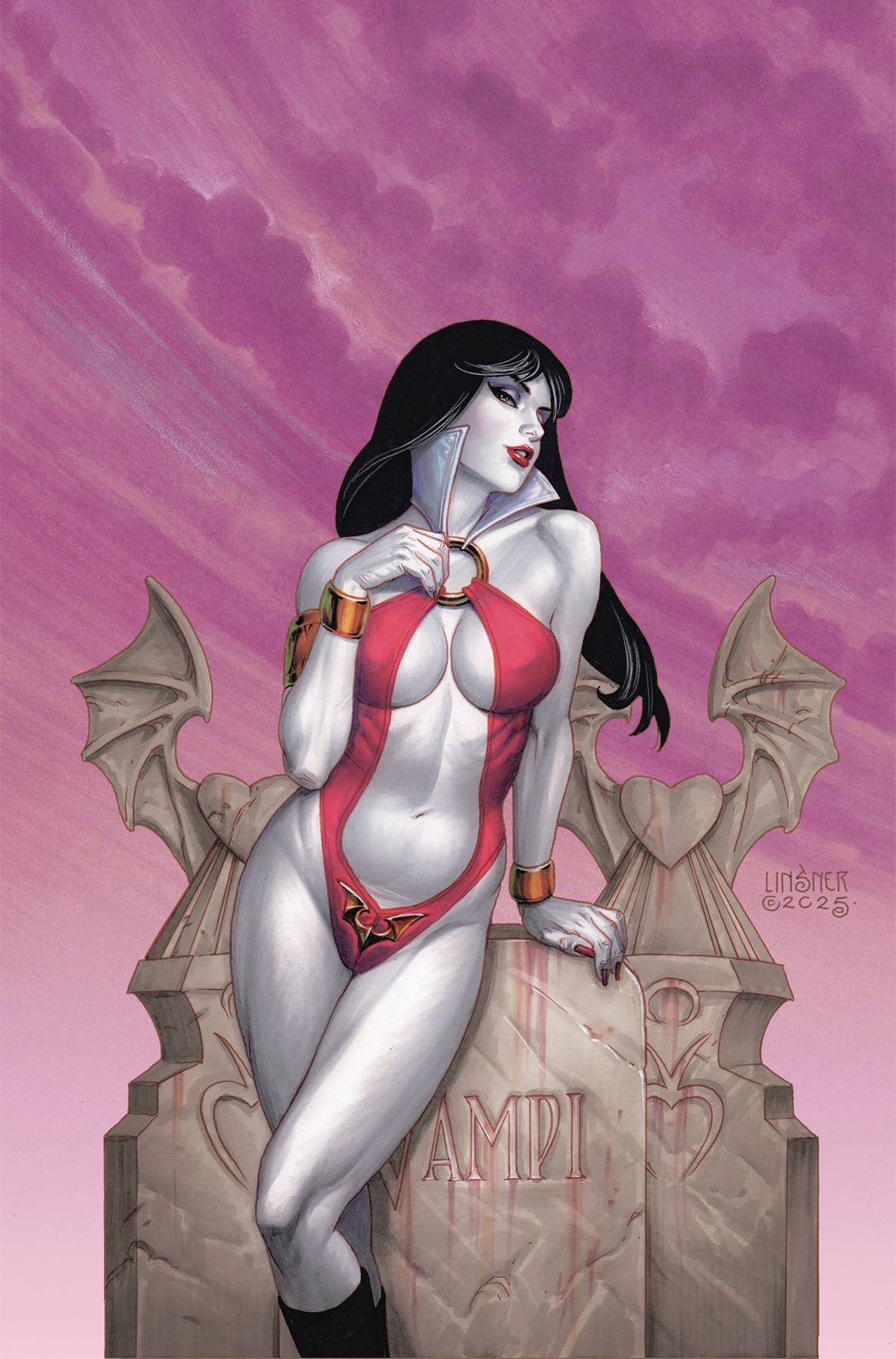 Vampirella Armageddon #2 M 1:15 Joseph Michael Linsner Virgin Variant (08/20/2025) Dynamite