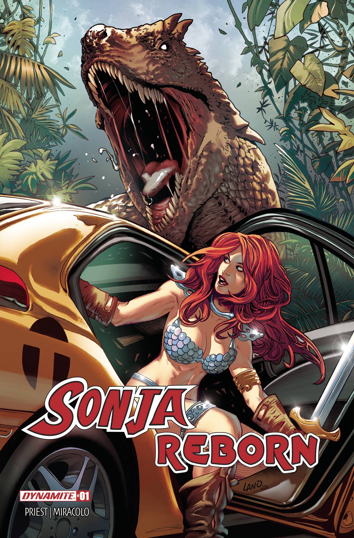 Sonja Reborn #1 N 1:10 Greg Land Foil Variant (08/27/2025) Dynamite