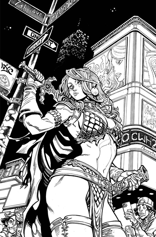 Sonja Reborn #1 Q 1:15 Chad Hardin Line Art Virgin Variant (08/27/2025) Dynamite