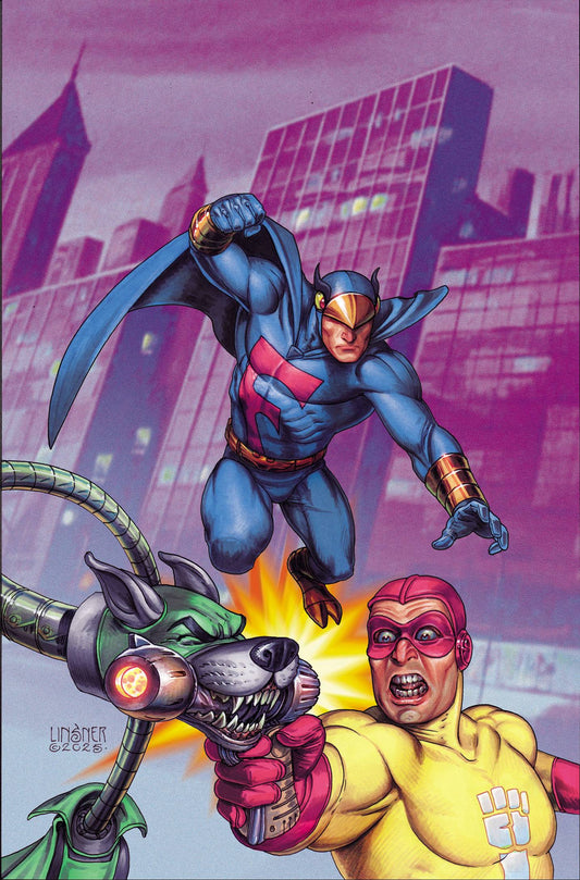 The Blue Falcon & Dynomutt #1 O 1:15 Linsner Virgin (09/10/2025) Dynamite