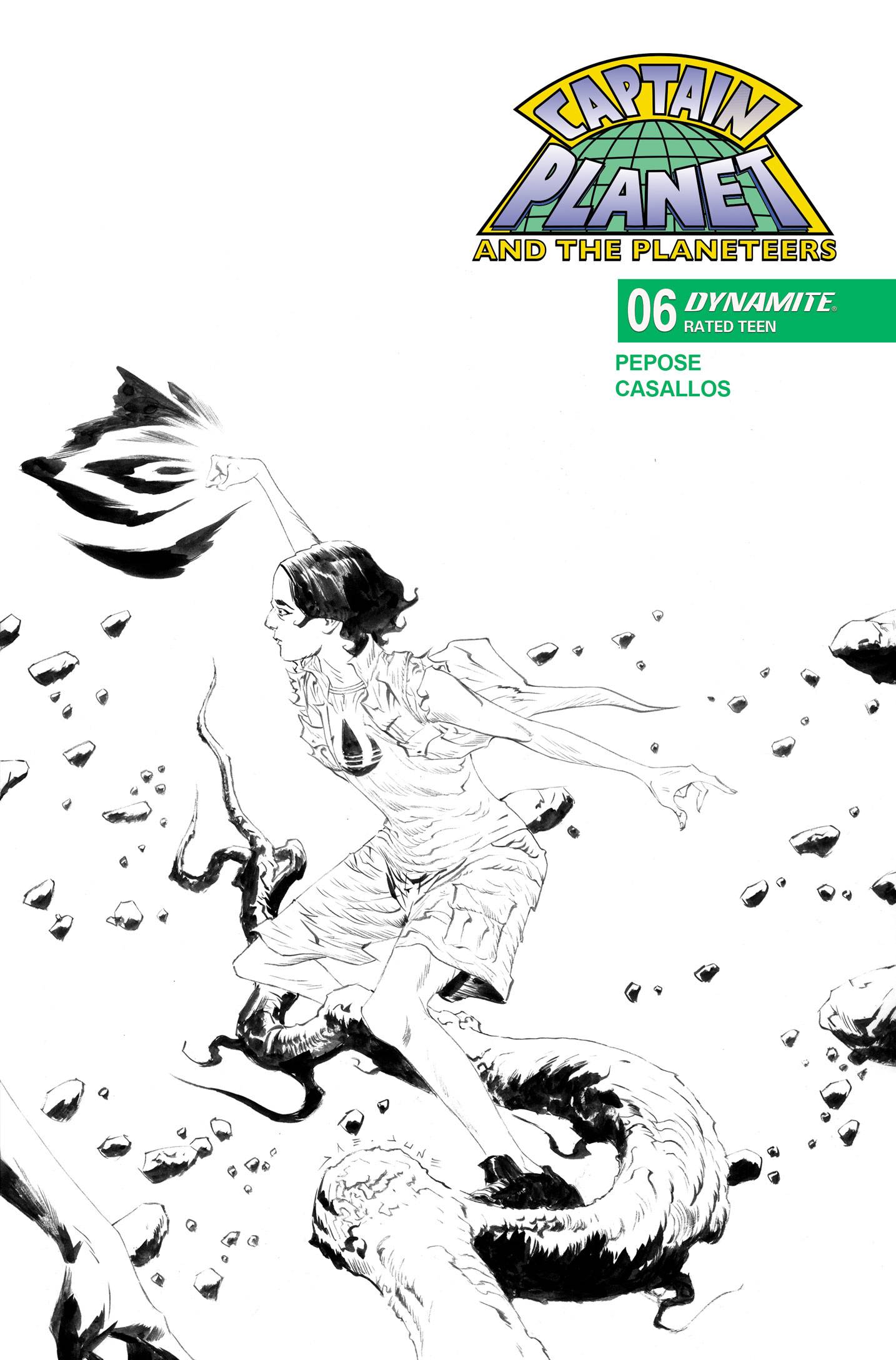 Captain Planet #6 G 1:10 Jae Lee Line Art (09/24/2025) Dynamite