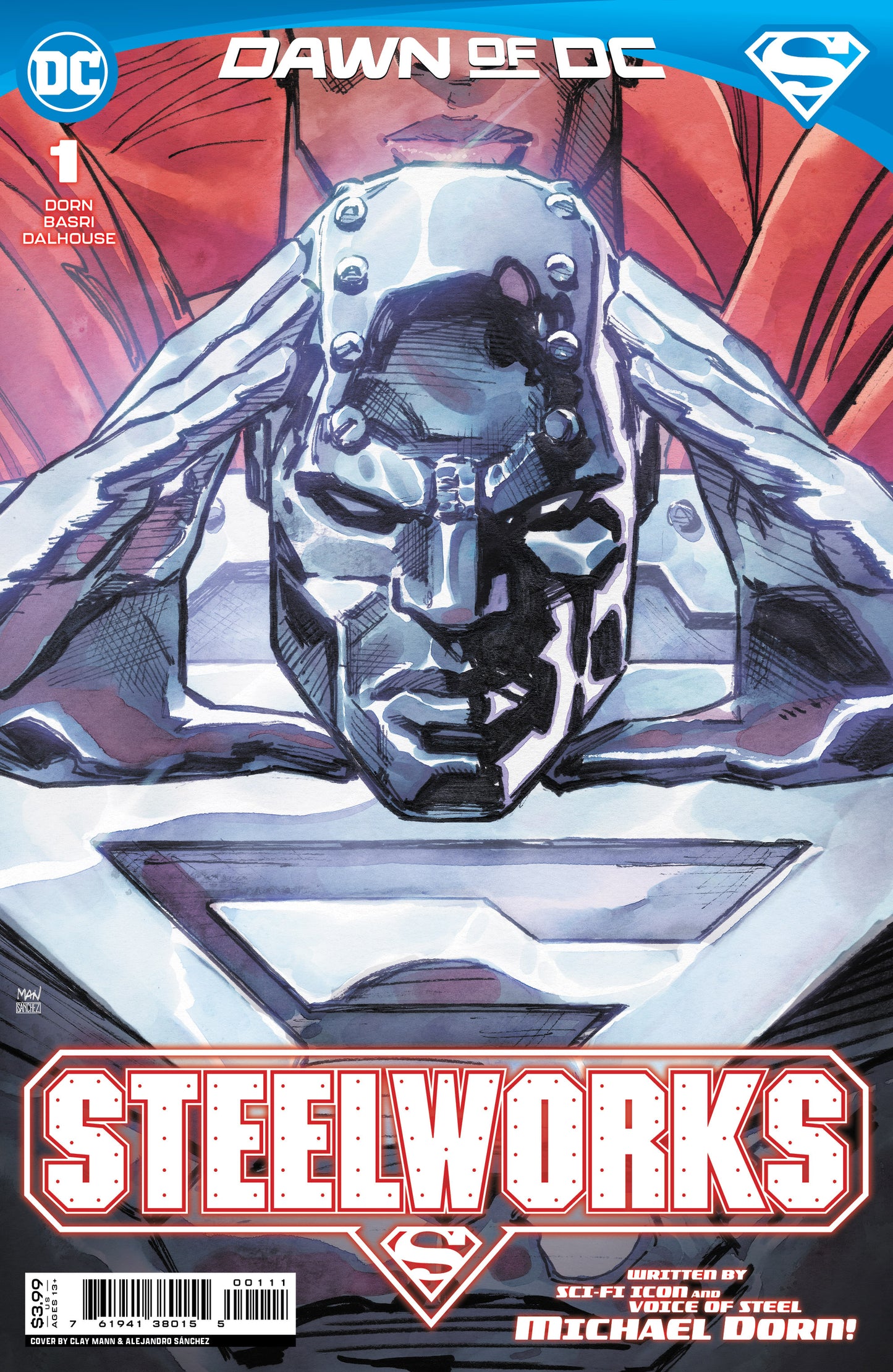 Steelworks #1 (Of 6) A Clay Mann Michael Dorn Superman Steel (06/06/2023) Dc