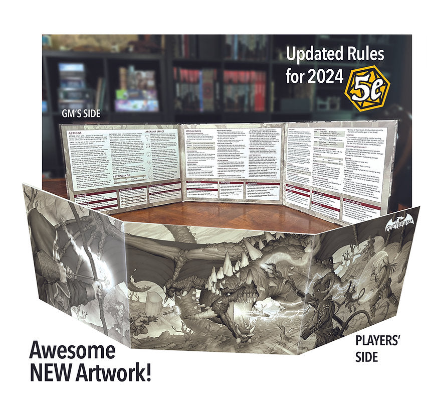 Stat Trackers: Game Master's Screen - 5th Edition - 2024 Version - Golden Apple Comics