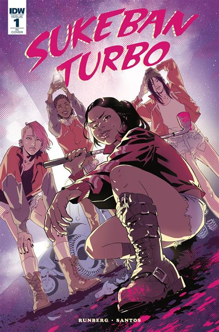 SUKEBAN TURBO #1 (OF 4) A IDW 2018 NM- 9.2 1:10 Claire Roe GGA Golf Club Variant - Golden Apple Comics