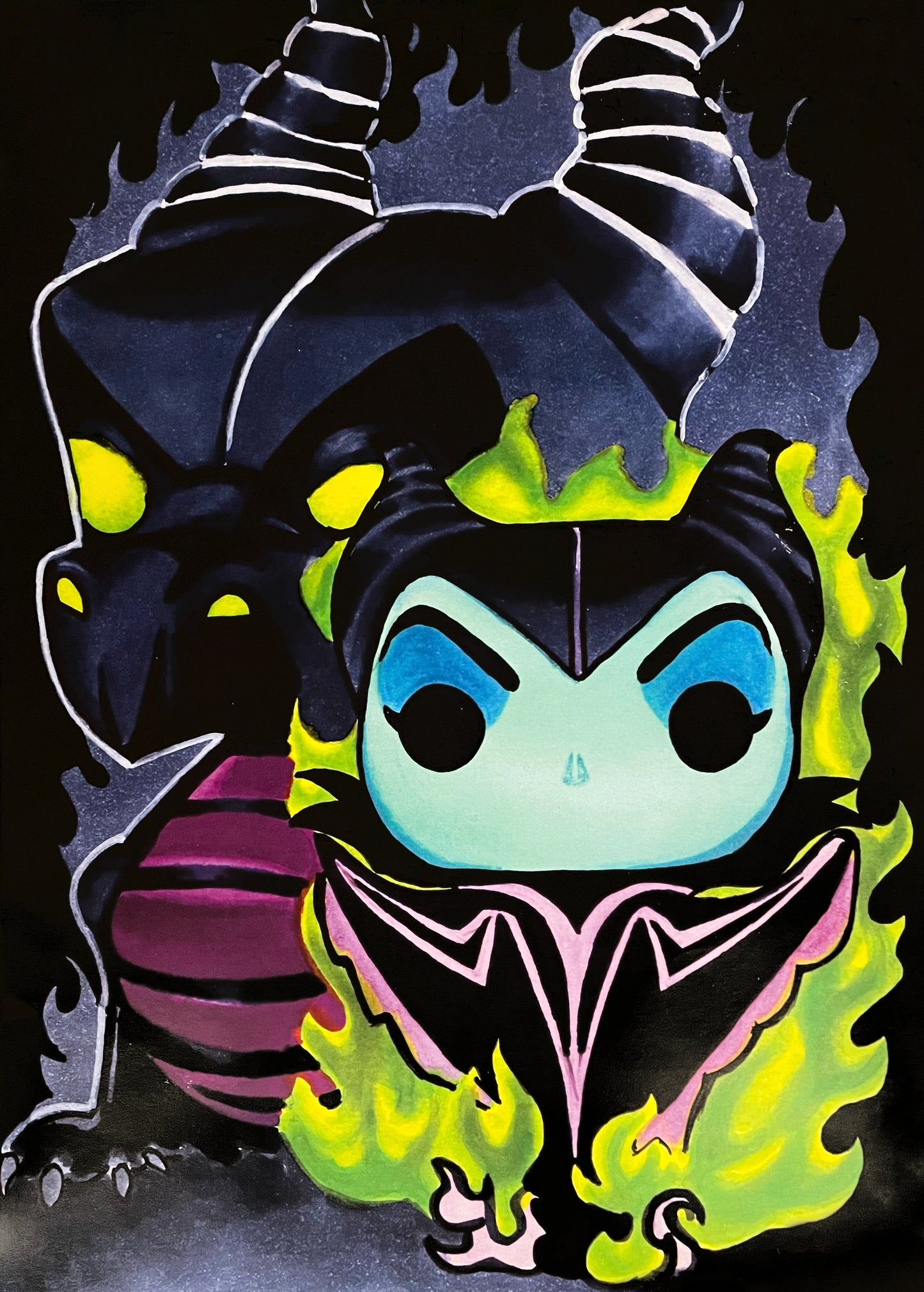 Scoots: Prints (Disney), Maleficent (Dragon)