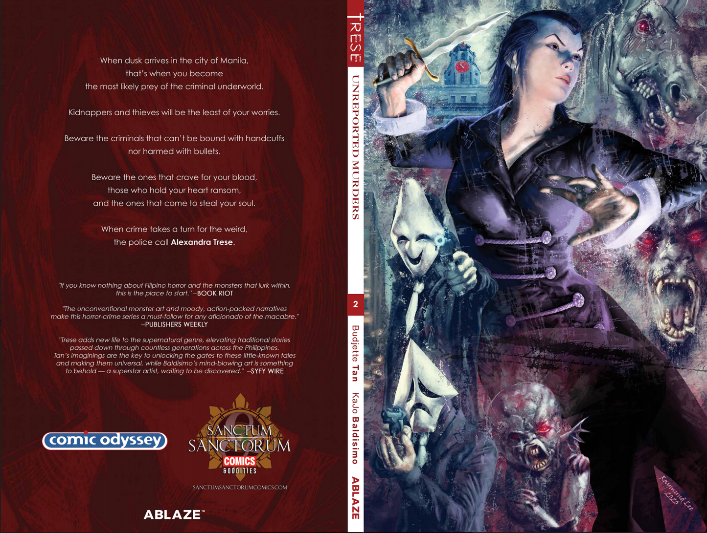 TRESE VOL 02 UNREPORTED MURDERS TRADE PAPERBACK SSCO & CO RAYMUND LEE EXCLUSIVE VIRGIN VARIANT 2021