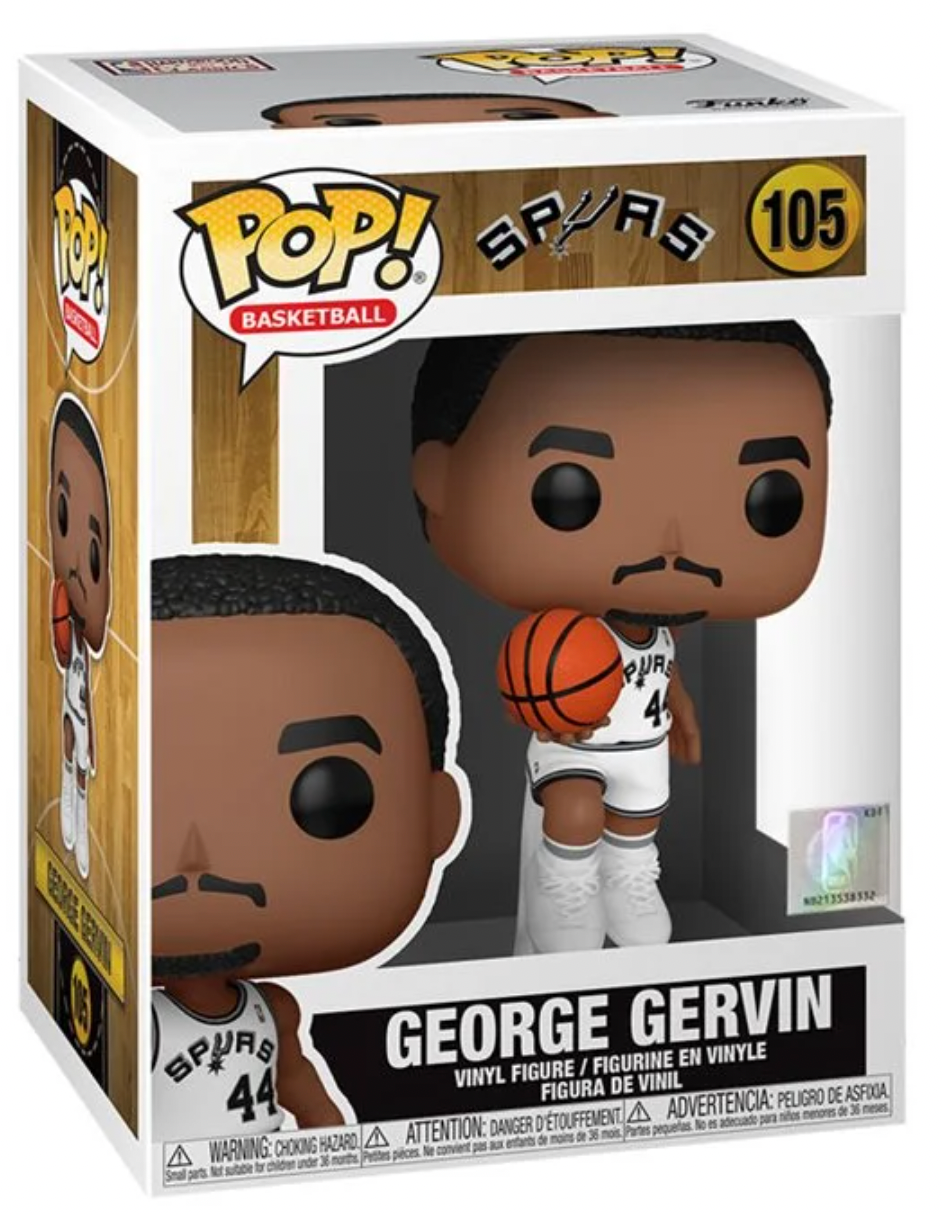 POP! Basketball: 105 Spurs, George Gervin (Home Jersey)