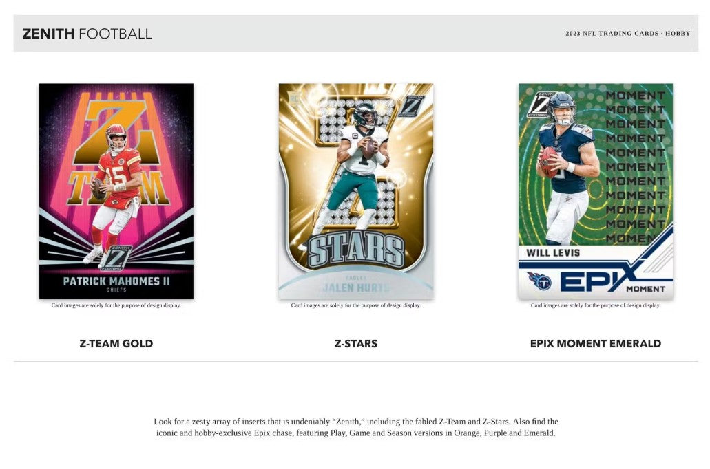 2023 Panini Zenith Football Hobby Box