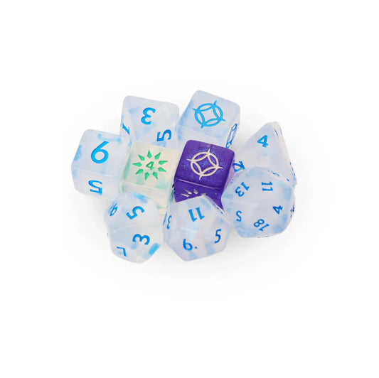 Cosmere RPG: Stormlight - Basic Dice Set with Kickstarter Exclusive Bag - Golden Apple Comics