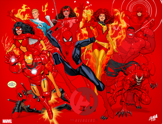 Avengers #1 D David Nakayama Color Block Red Wraparound Variant (11/04/2026) Marvel