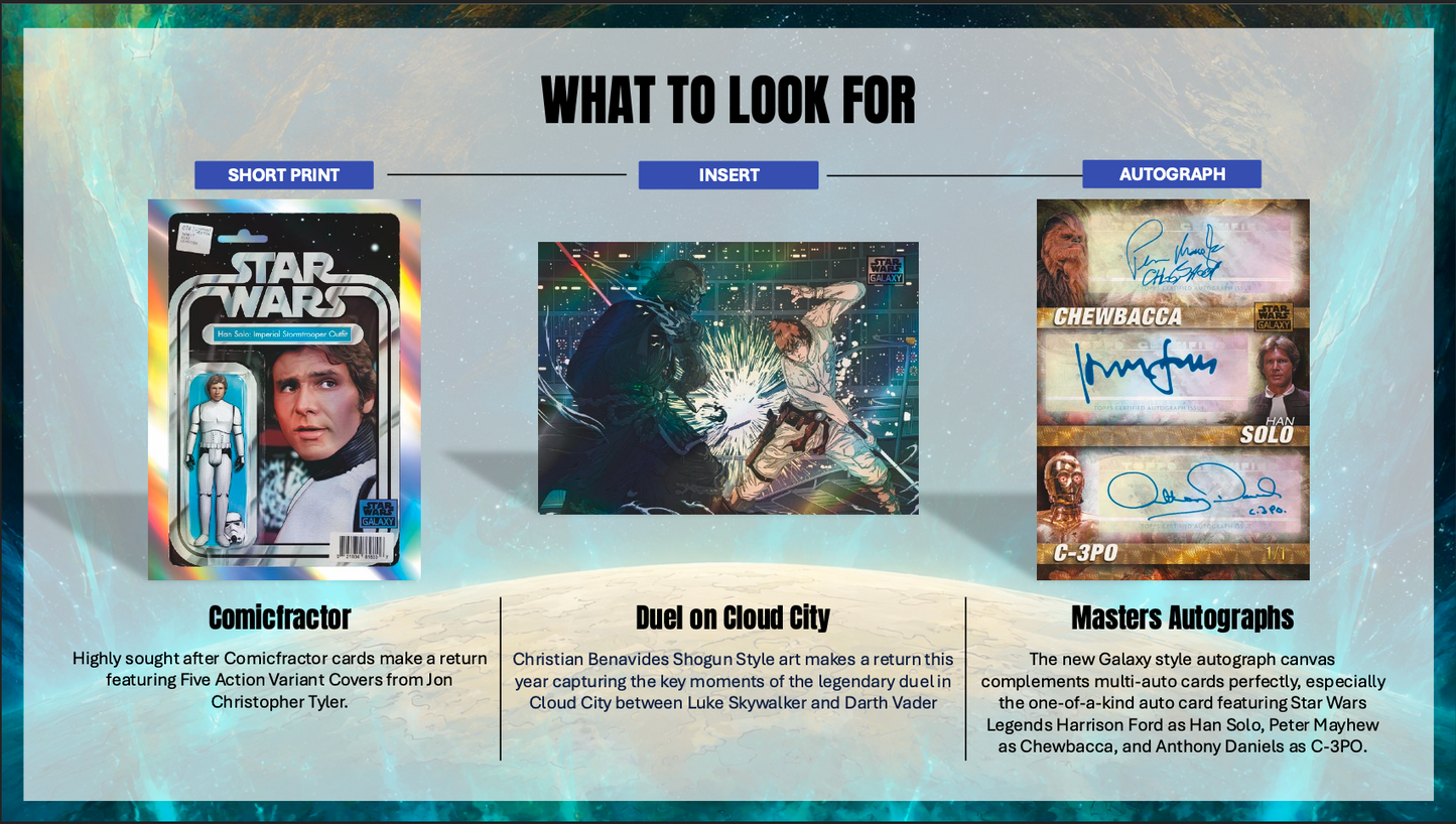 Star Wars Galaxy Trading Cards Topps 2026 Hobby Box (08/26/2026)