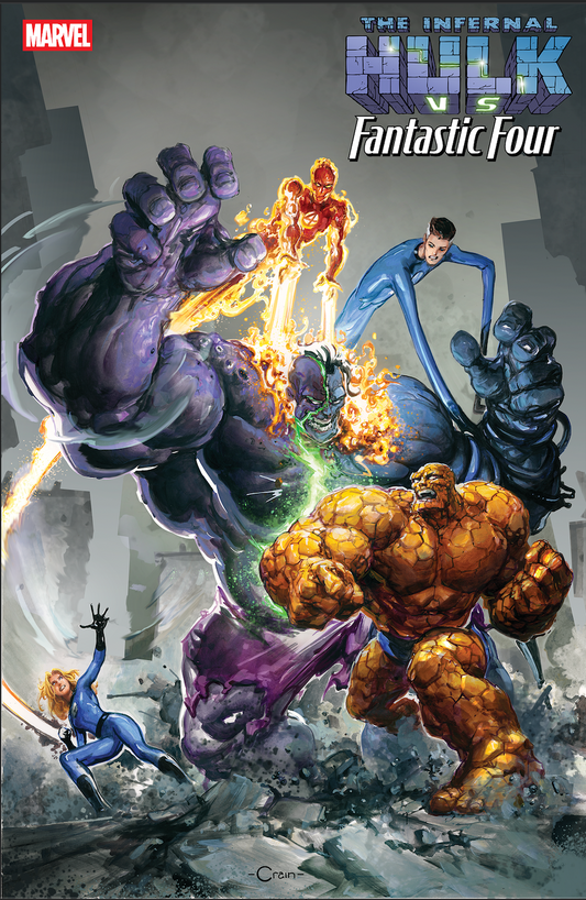 Infernal Hulk vs Fantastic Four #1 Clayton Crain Variant (10/14/2026) Marvel
