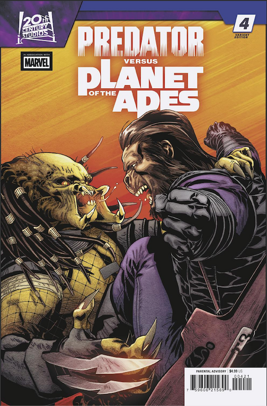 Predator Vs. The Planet Of The Apes #4 B Salvador Larroca Variant (10/28/2026) Marvel