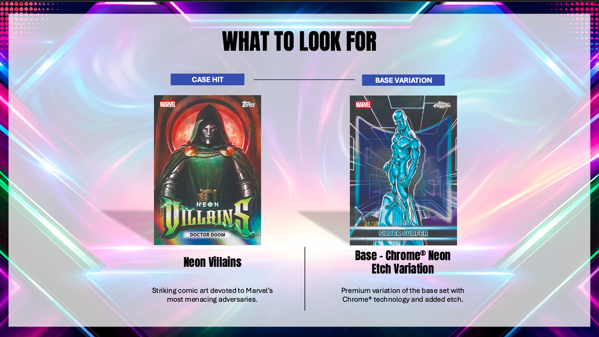 2026 Topps Marvel Neon Hobby Box Trading Cards (10/21/2026)