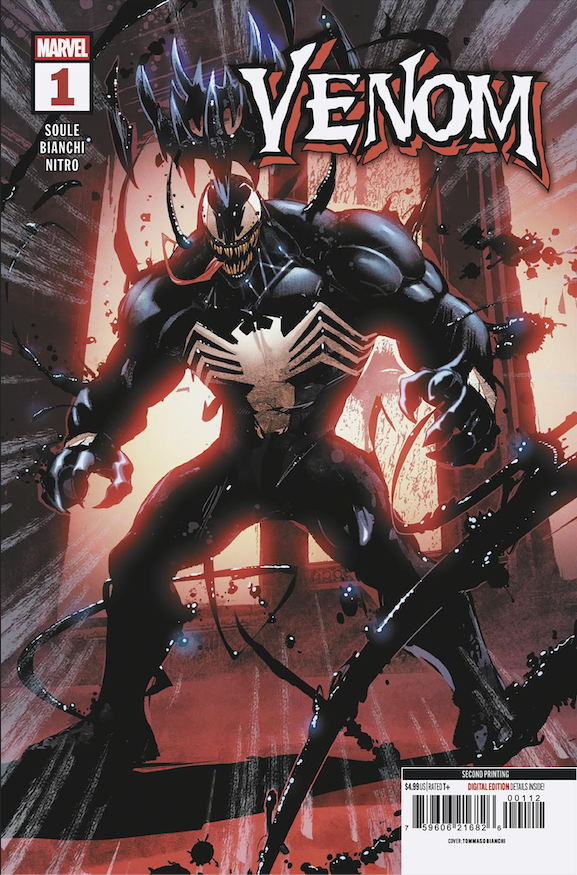Venom #1 2nd Print Tommaso Bianchi Variant (12/09/2026) Marvel - Golden Apple Comics