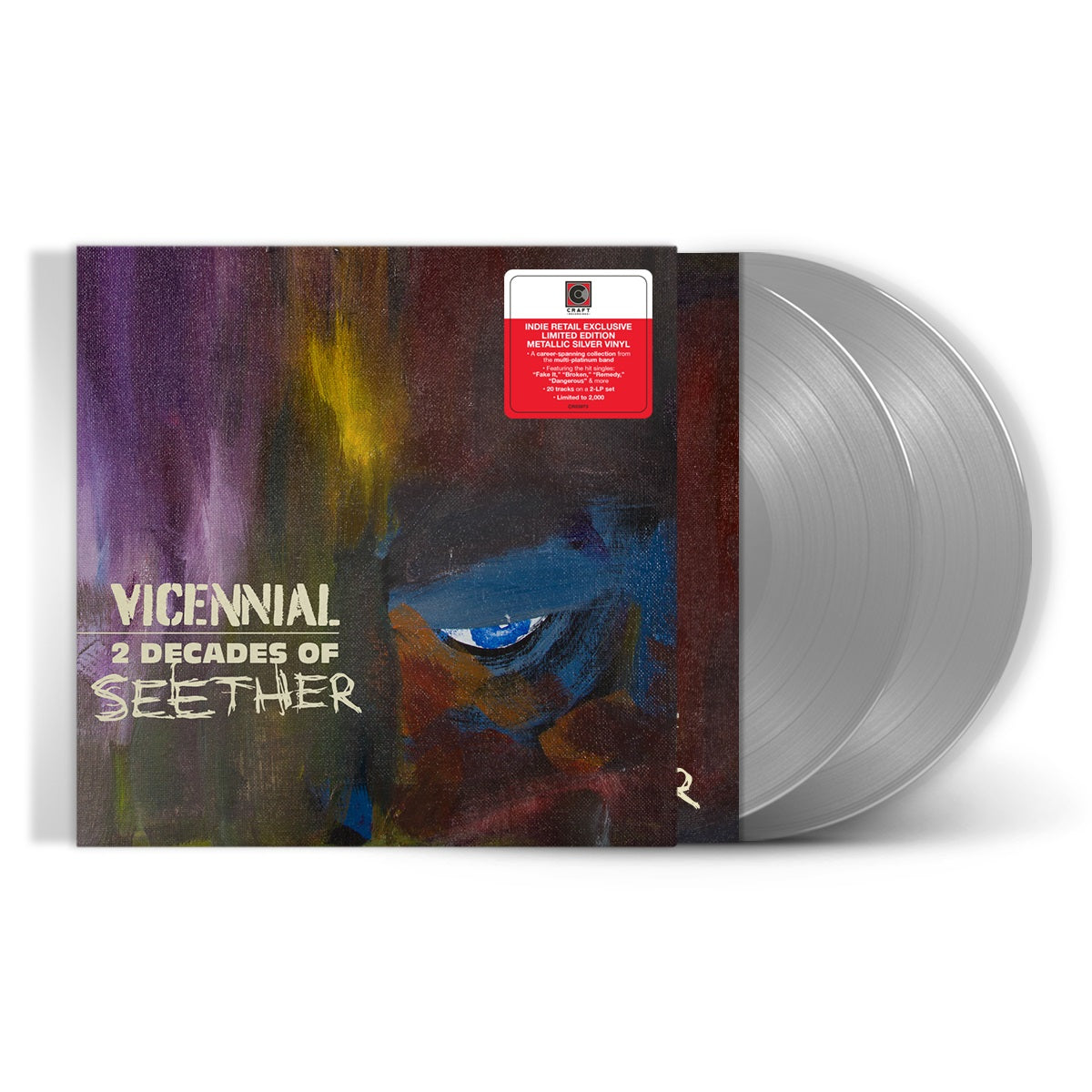 Seether Vicennial - 2 Decades Of Seether [Metallic Silver 2 LP] [Vinyl]