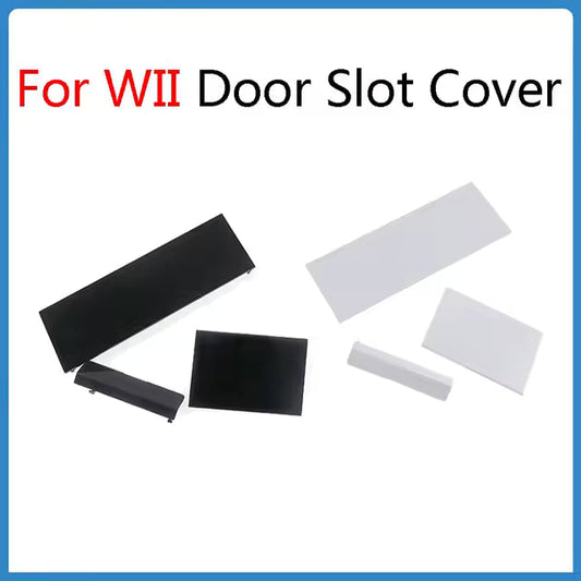 3 Piece Port Dust Covers Doors Compatible With Nintendo Wii (Black & White)