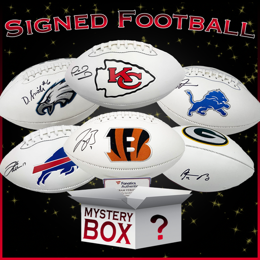 Autographed/Signed Football Mystery Box with PSA JSA or Beckett COA