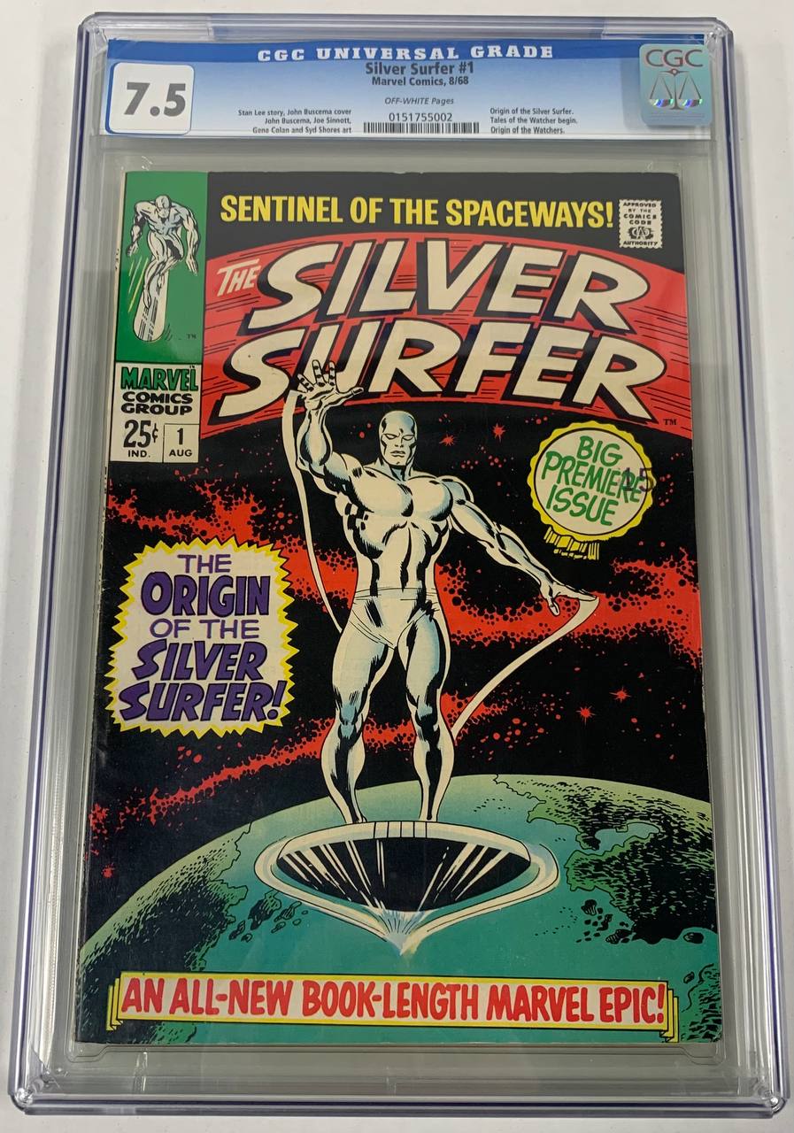 Silver Surfer 1 Marvel 1968 CGC 7.5 Origin Galactus Stan Lee John Buscema