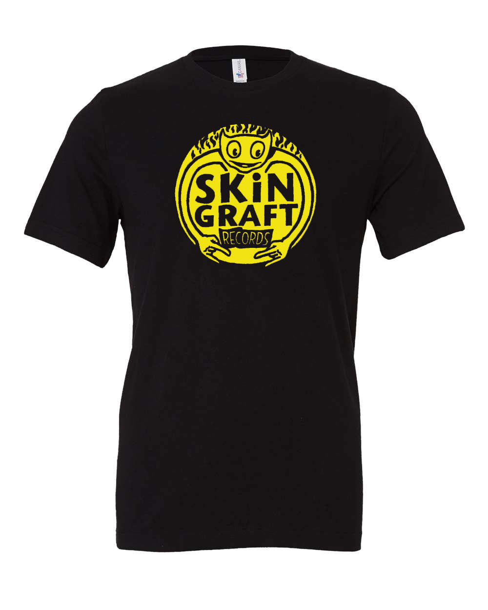 SKiN GRAFT Records “Logo” T-Shirt w/ Yellow INK