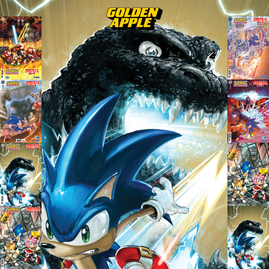 Sonic The Hedgehog X Godzilla #1 A1 Cover Set Of 9 1:25 1:50 1:75 1:100 (07/15/2026) Idw - Golden Apple Comics