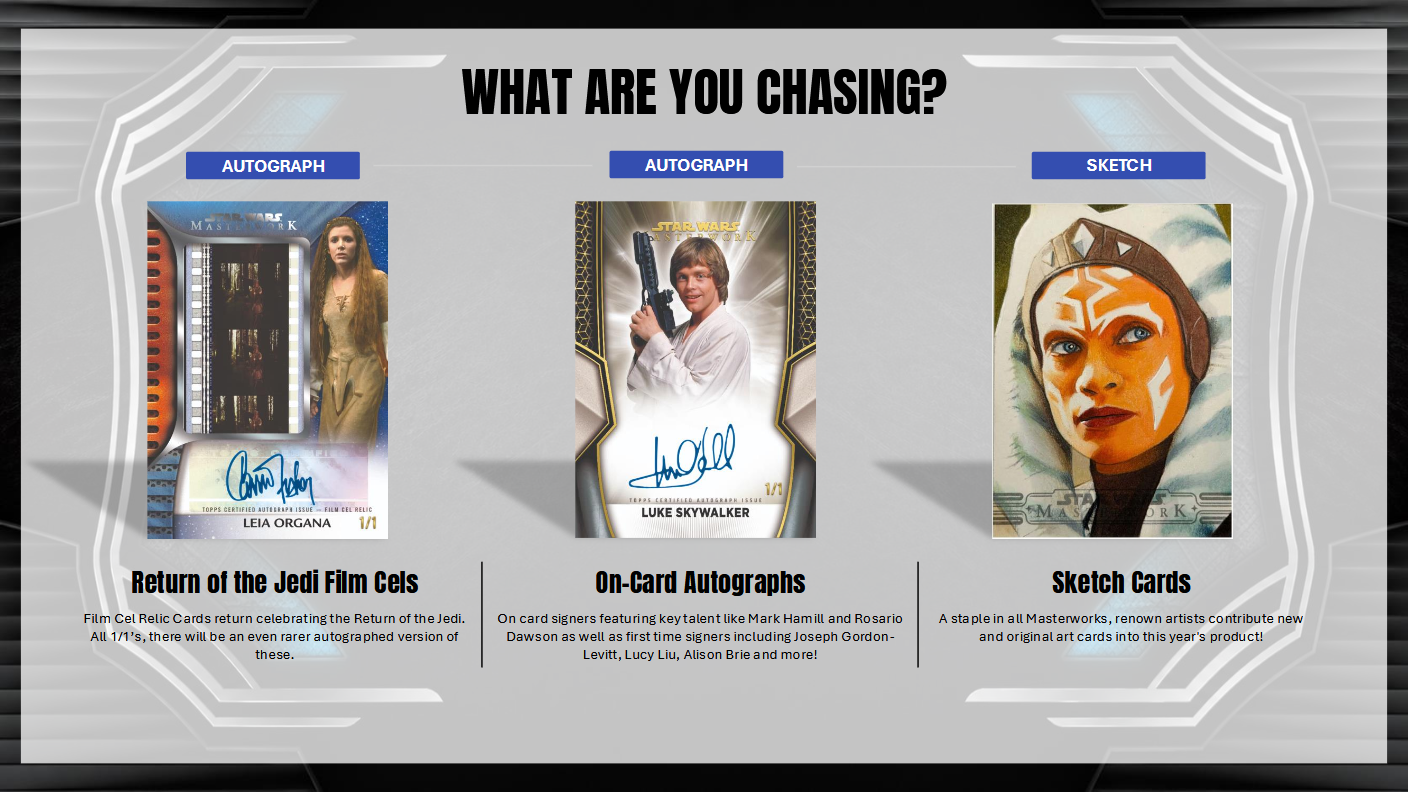 Star Wars 2026 Topps Masterworks Hobby Box (06/10/2026)