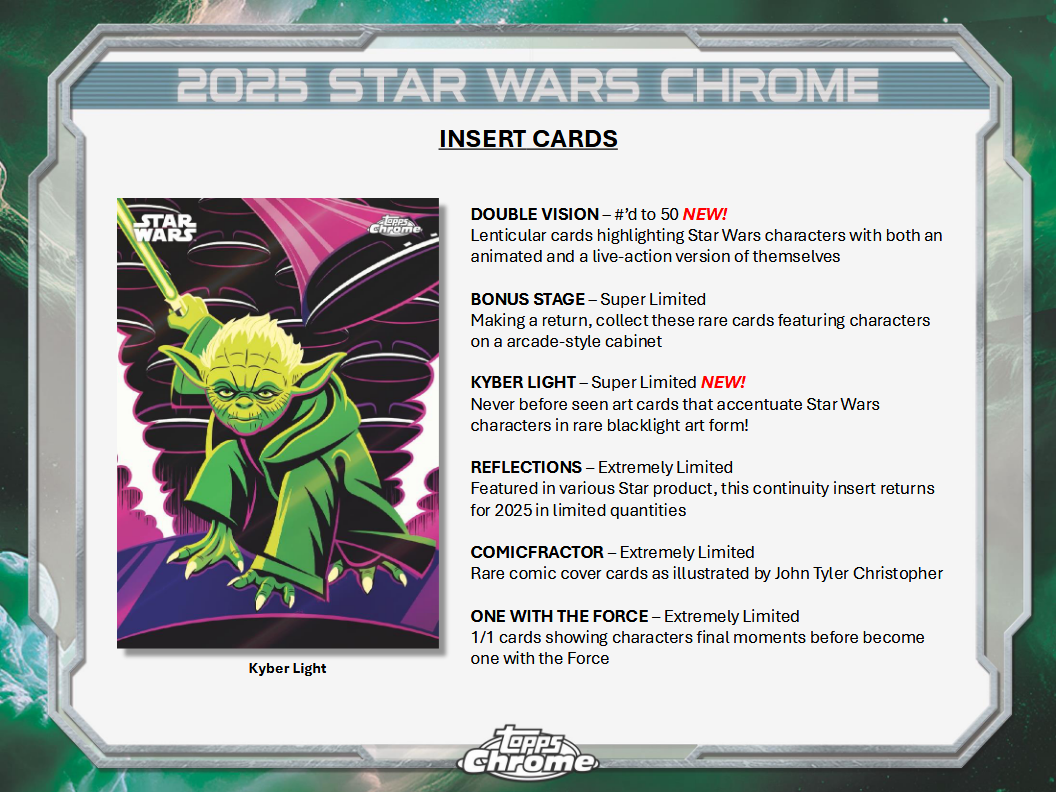 Star Wars Chrome Trading Cards Topps 2025 Hobby Breaker Box (08/20/2025)