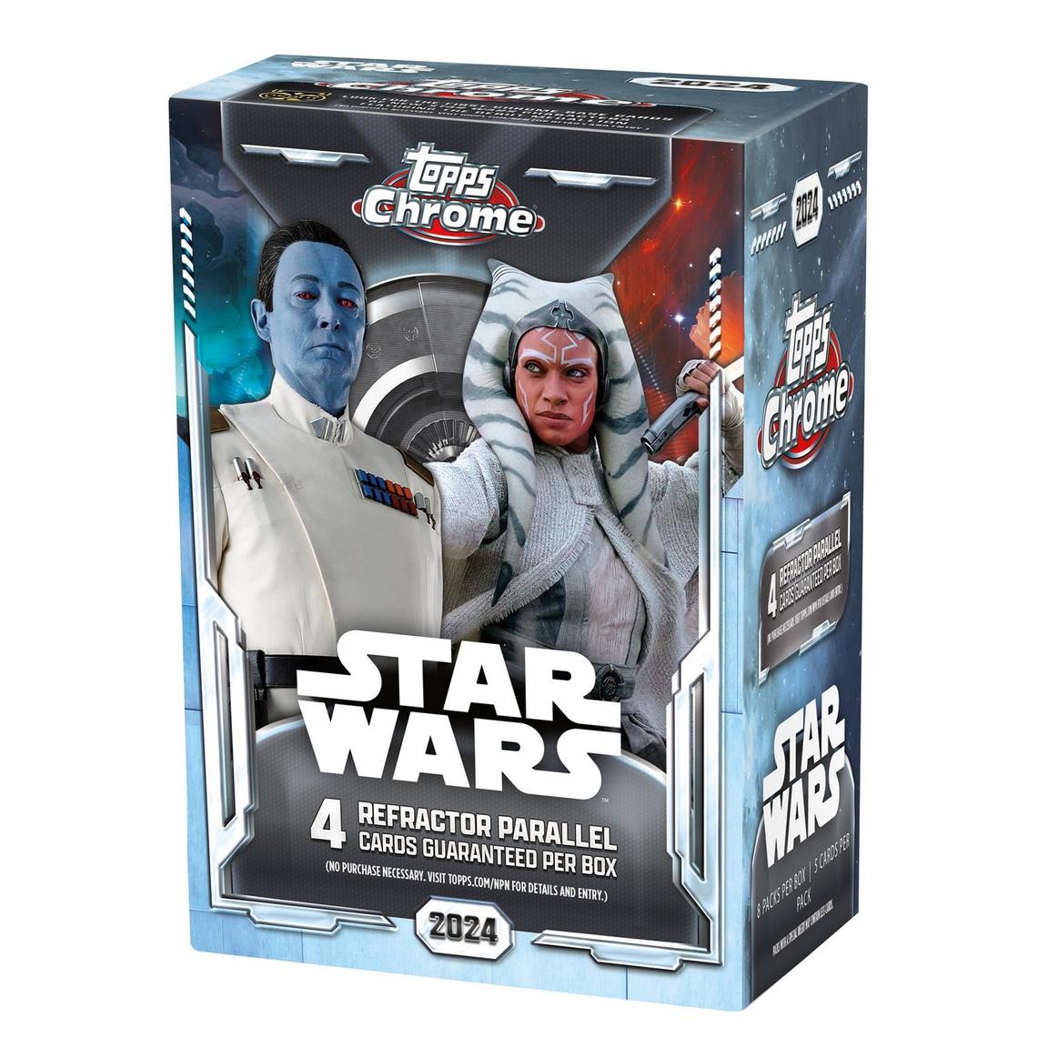 Star Wars Chrome Trading Cards Topps 2024 Value Box - 8 Packs Per Box (10/02/2024)