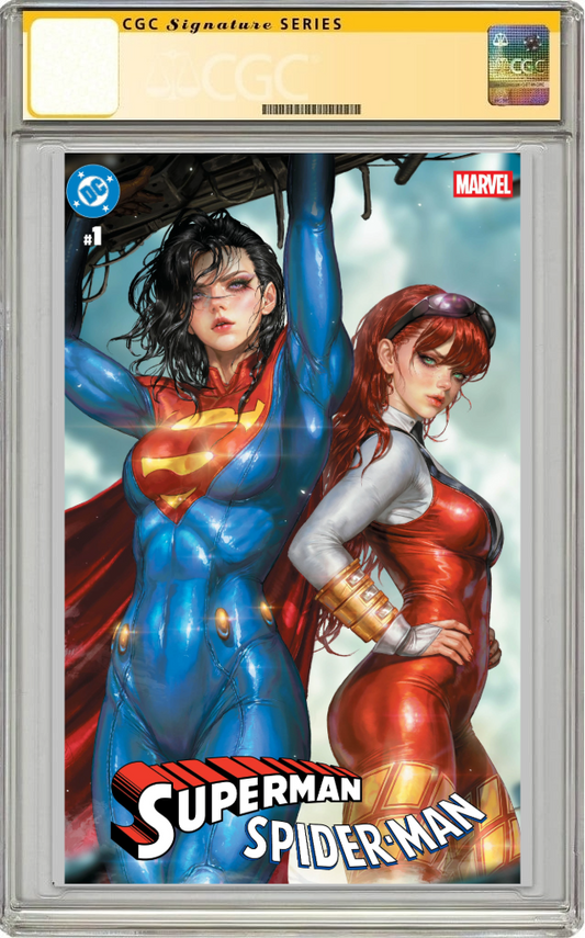Dc Marvel Superman Spider-Man #1 (One Shot) Kyuyong Eom Trade SIGNED Variant (03/25/2026) Dc CGC SS 9.8 - Golden Apple Comics