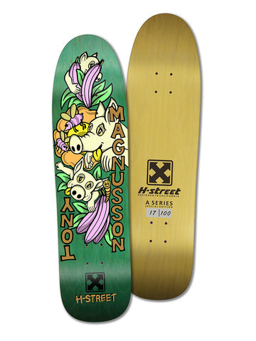 H-STREET MAGNUSSON "LOVE PIGGIES" 8.5" SKATEBOARD DECK