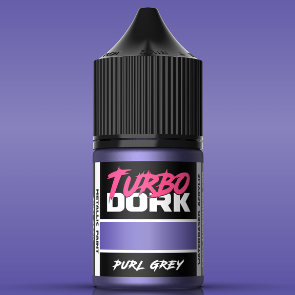 Turbo Dork: Metallic Acrylic Paint - Purl Grey - Golden Apple Comics
