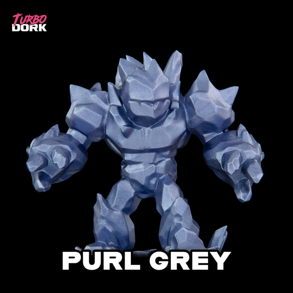 Turbo Dork: Metallic Acrylic Paint - Purl Grey - Golden Apple Comics