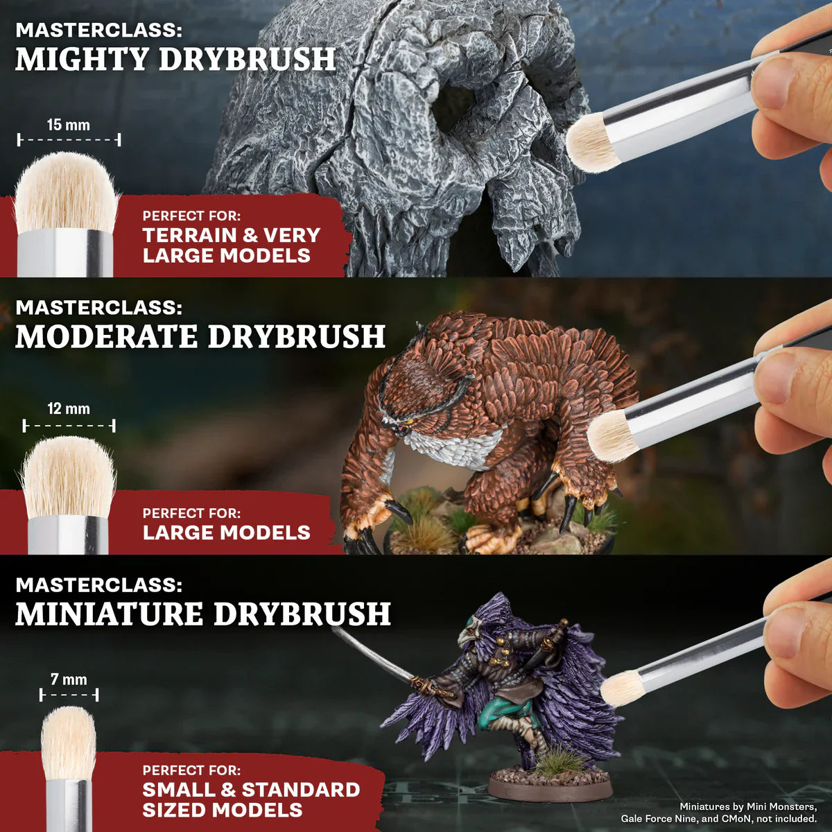 Army Painter Tools: Masterclass Drybrush Set - Golden Apple Comics