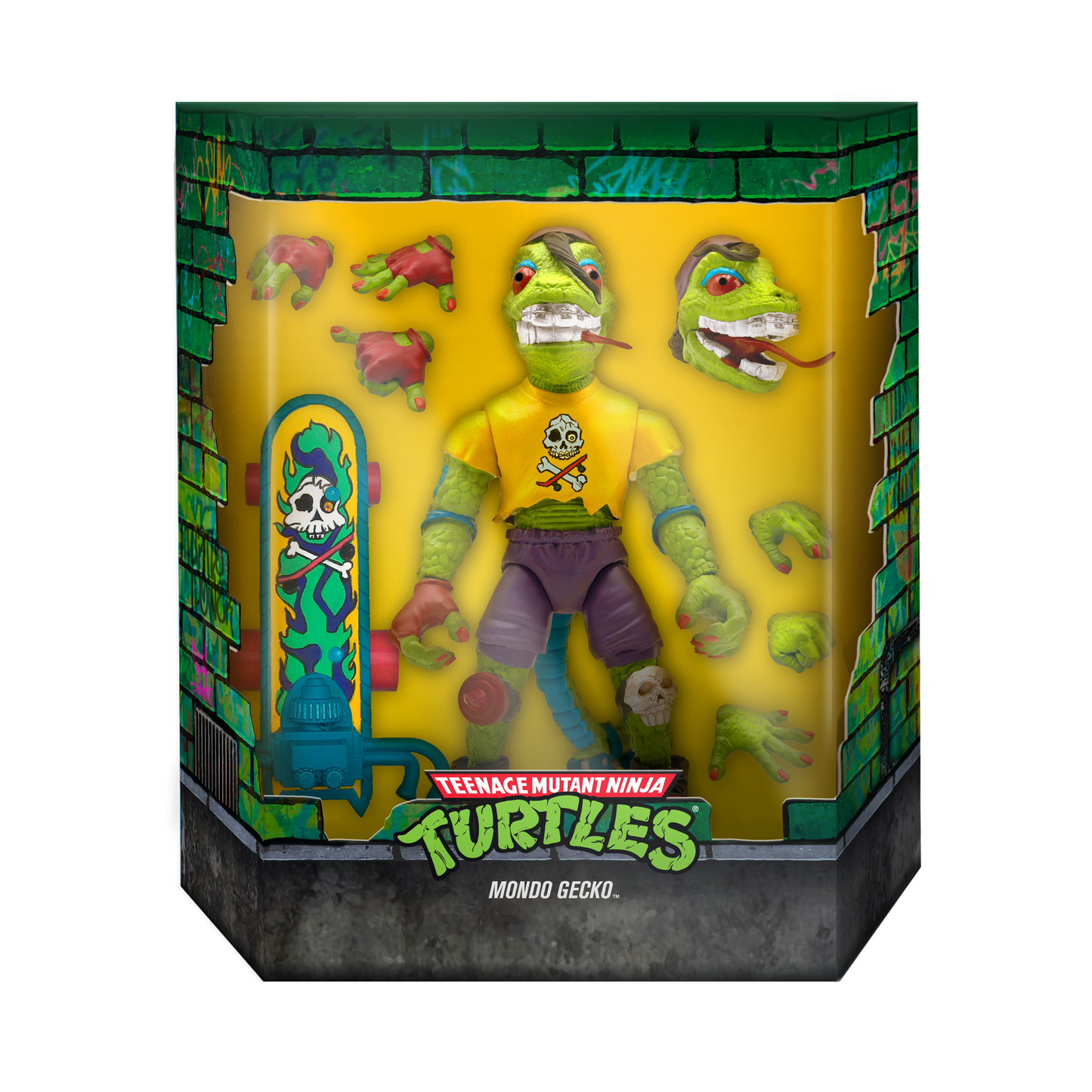 Super7 x Teenage Mutant Ninja Turtles Ultimates Mondo Gecko Wave 4 Action Figure TMNT