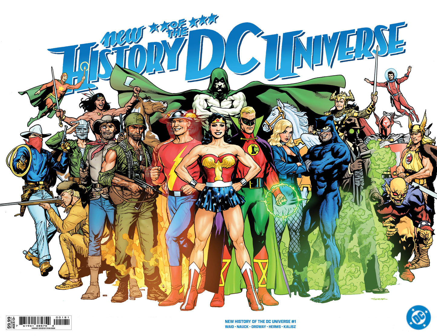 New History Of The Dc Universe #1 (Of 4) E Ryan Sook Wraparound Foil Variant (06/25/2025) Dc
